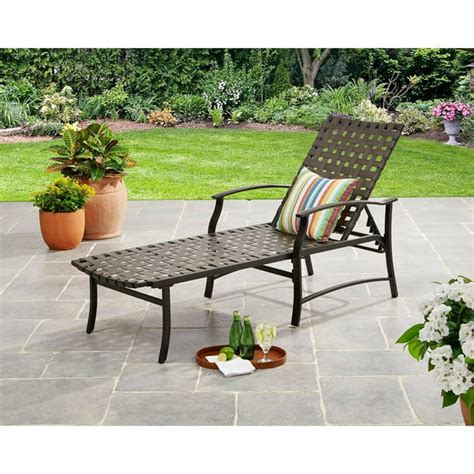 Mainstays Willow Valley Outdoor Metal Chaise Lounge