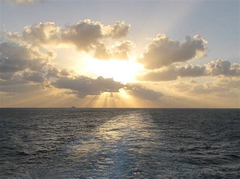 Caribbean Sunset Ocean Hd Wallpaper Peakpx