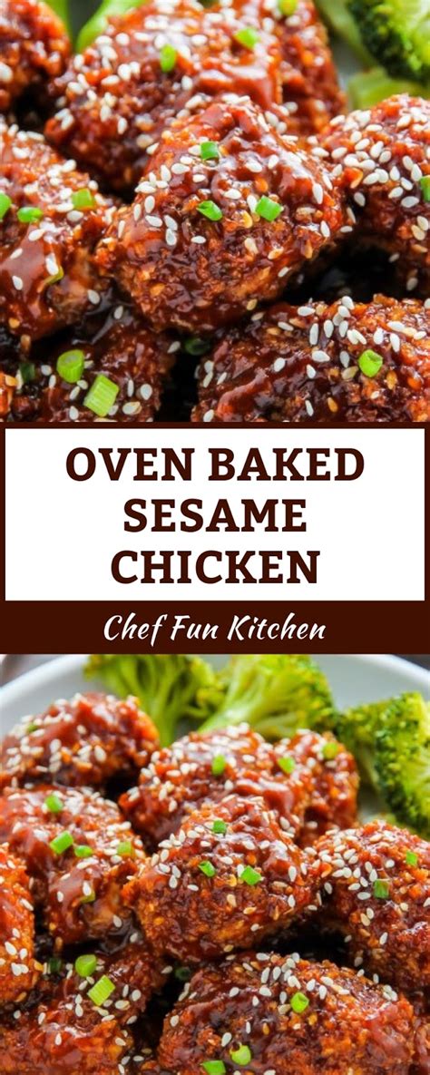 30 minute better than takeout weeknight sticky sesame ginger chicken meatballs. OVEN BAKED SESAME CHICKEN in 2020 (With images) | Beef ...