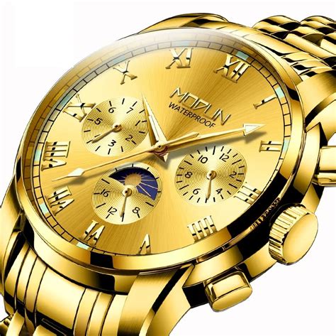 Chinese Luxury Mechanical Automatic Self Wind Watch Week Month Day