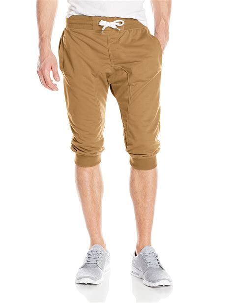 Shop over 120 top mens 3 4 length pants and earn cash back all in one place. Southpole Men's Jogger Capri Pants Basic Solid Colors In 3 ...