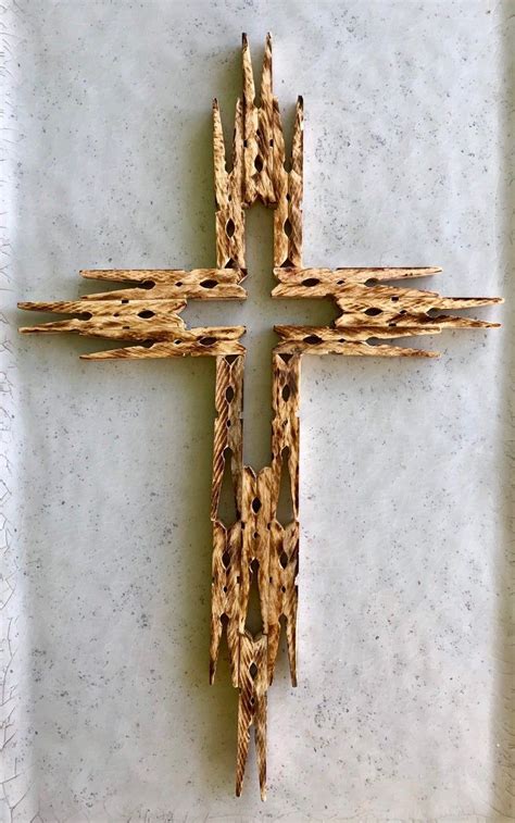 Beautiful Wooden Clothespin Cross Clothespin Cross Wooden Cross