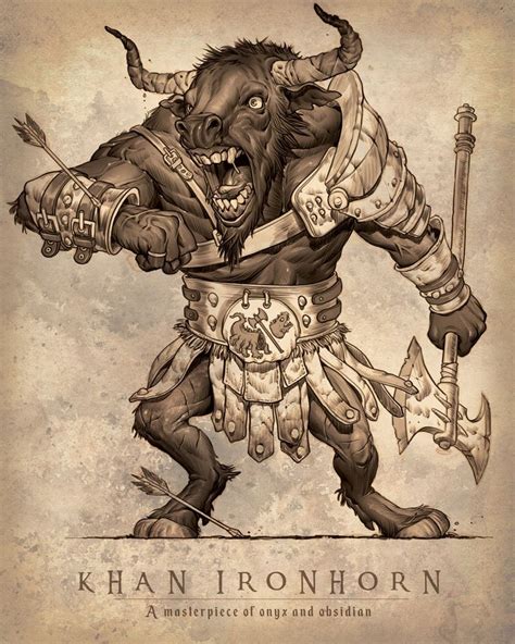 Oc A Minotaur Barbarian For Your Viewing Pleasure Characterdrawing