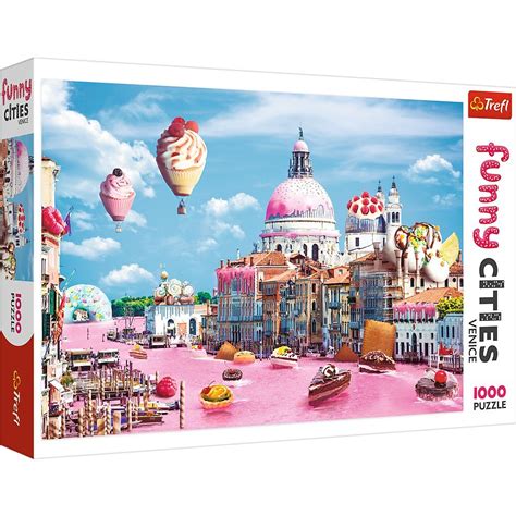 Trefl 1000 Piece Jigsaw Puzzles Funny Cities Sweets In Venice