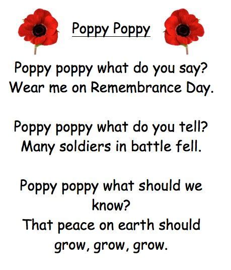 Rememberence Day Poems