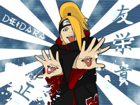 Fonds Décran Manga Fonds Décran Naruto Deidara Smile Par Dokko