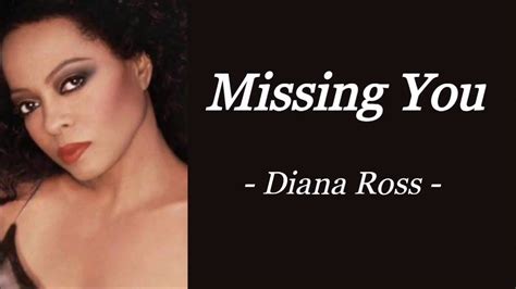 Diana Ross Missing You Remix YouTube