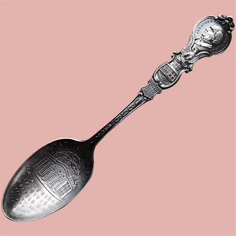 Antique Sterling Pan American Expo Worlds Fair Spoon Temple Of