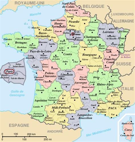 Mapa Politico De Francia