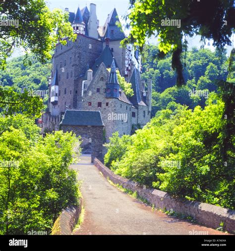 Burg Eltz Castle In Mosel Valley Near Mosel River Germany Stock Photo