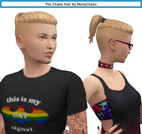The Chaos Hair By Monochaos Monochaoss Sims Cc