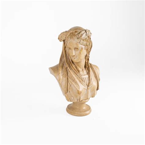 Roman Style Solid Marble Bust Chairish