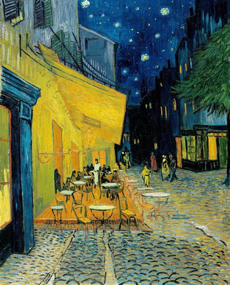Renditions Gallery Cafe Terrace At Night By Vincent Van Gogh Printed