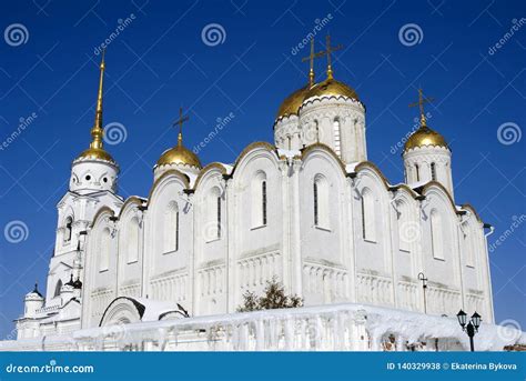 Assumption Cathedral In Vladimir Russia Stock Photo Image Of Facade