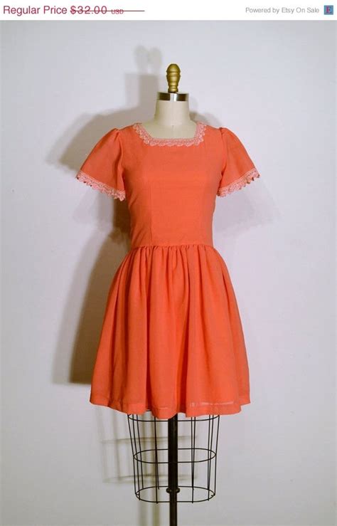 reserved for jen vintage 1960s dress 60s day dress coral etsy vintage dresses 1960s day