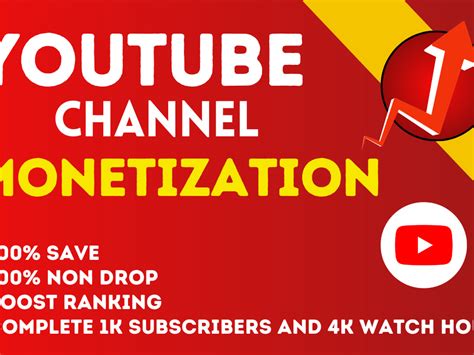 Non Drop Youtube Subscriber Promotion Marketing For Monetization Upwork