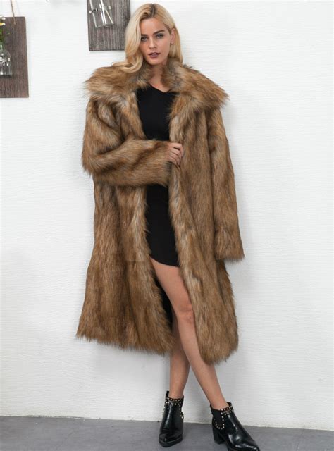 faux fur like coats women s long coats lilacoo