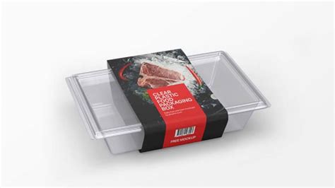 Free Sausage Meat Packaging Tray Mockup Free Package