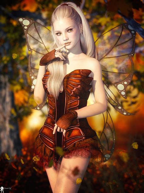 Fee D Automne By LaMuserie Fantasy Art Women Fantasy Girl Fantasy Fairy