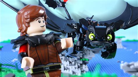 how to train your dragon in lego stop motion lego hiccup builds toothless lego billy bricks