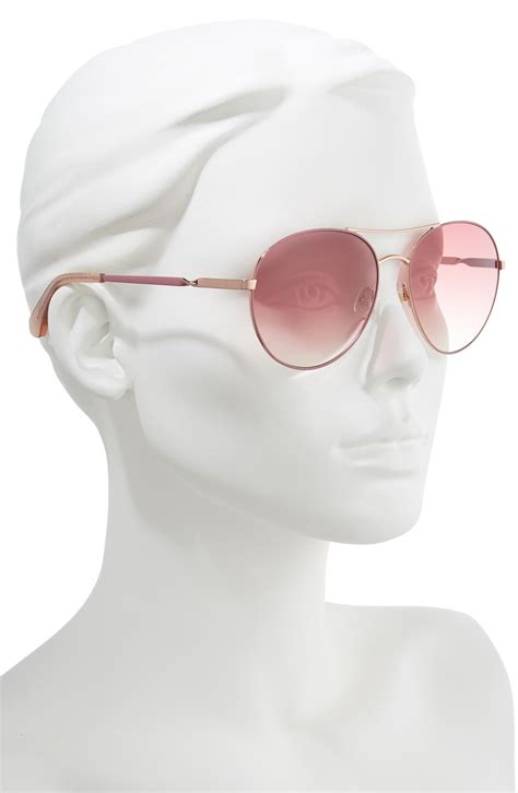 kate spade new york joshelle 60mm polarized aviator sunglasses nordstrom rack
