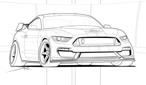 Ford Mustang Coloring Pages