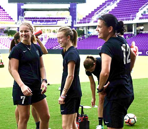 Her incredible goalscoring record has helped canada to olympic. Lindsey Horan, Emily Sonnett and Christine Sinclair ...