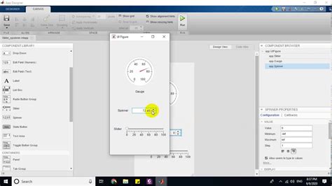 Learn about matlab app designer, an environment for creating apps with graphical user interfaces (gui) in matlab. MATLAB App Designer Course For Beginners #9 (Slider ...