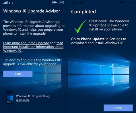 Upgrade Advisor поможет обновить ваш смартфон до Windows 10 Mobile