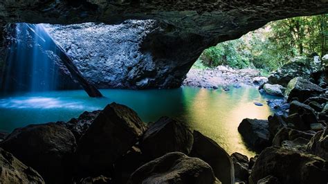 Natural Bridge Springbrook National Park Queensland Australia Backiee