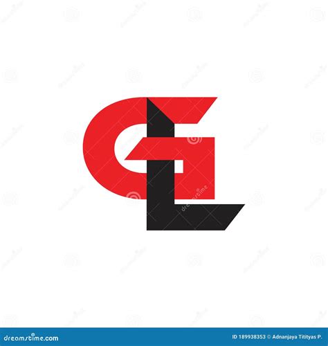 Letters Gl Simple Linked Logo Vector Stock Vector Illustration Of