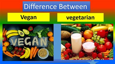 Difference Between Vegan And Vegetarian Youtube
