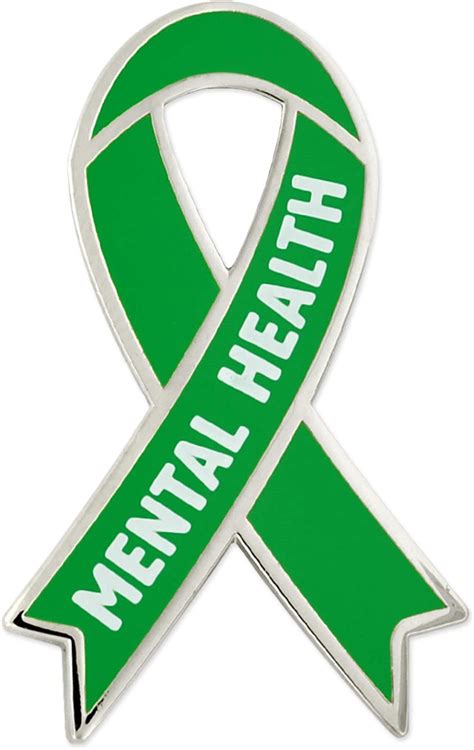 Pinmart Mental Health Green Awareness Ribbon Enamel Lapel Pin Amazon