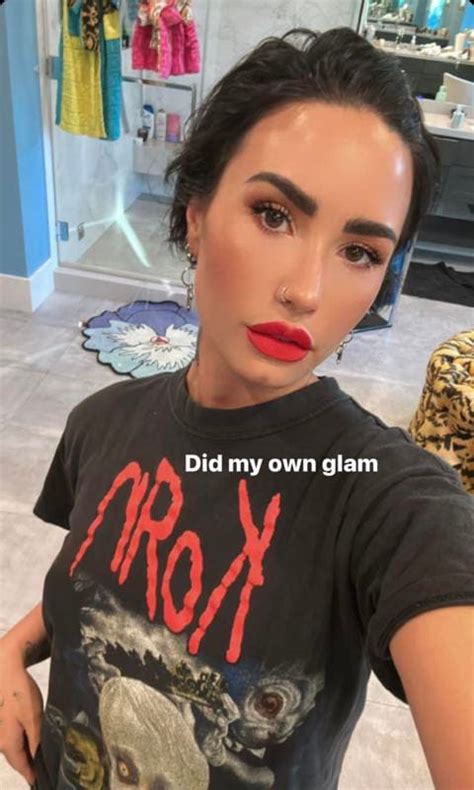 Demi Lovato Does Her Own Glam And Shows Off The Before And After