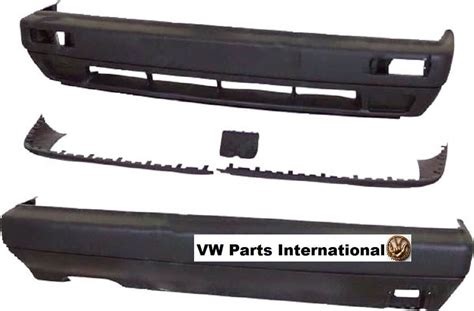 Vw Golf Mk2 Black Bumper Conversion Kit Full Body Section With Spoiler