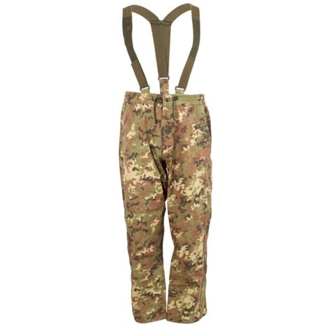 Authentic Italian Army Goretex Pants Vegetato Camo Pattern Overpant