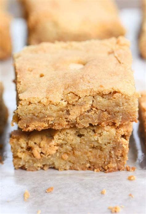 Chewy Homemade Blondies With Butterscotch Chips These Butterscotch