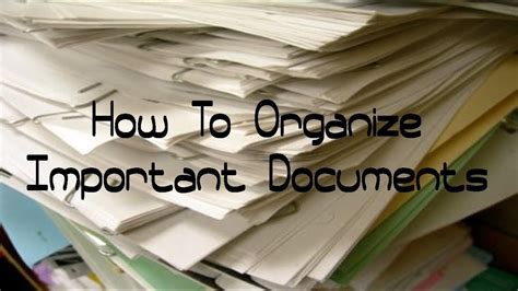 Office filing systems come in all forms, from the simple cabinet drawer, to complex 5 steps to organize a filing system. How To Organize Important Documents (Updated Filing System ...