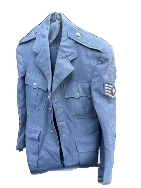 Vintage Us Air Force Usaf Blue Wool Uniform Vietnam War Era Officers