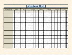 key elements   comprehensive attendance sheet sample