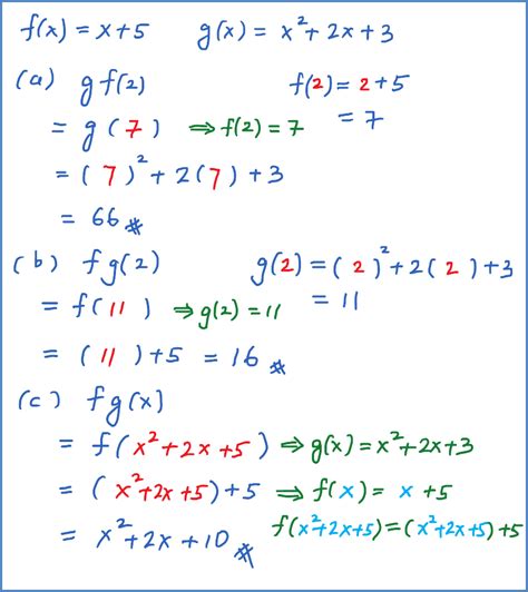 Composite Function Example 1 Spm Additional Mathematics