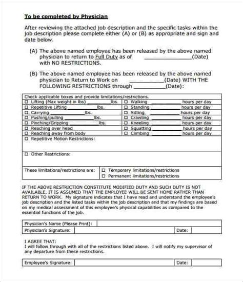 You will need to specify an illness on your doctor release form to. 35+ Doctors Note Templates - Word, PDF, Apple Pages, Google Docs | Free & Premium Templates
