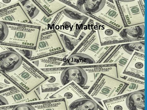 Ppt Money Matters Powerpoint Presentation Free Download Id6293007