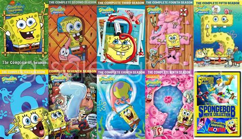 Spongebob Squarepants Series Complete Season 1 9 Movie Collection New