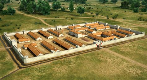 Campamento Militar De La Antigua Roma Escena En 3d Educación