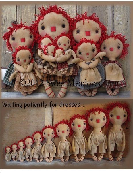Primitive Raggedy Ann Cloth Doll Pattern Primitive Doll Patterns