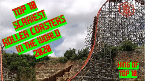Top 10 Scariest Roller Coasters In The World 2020 Youtube