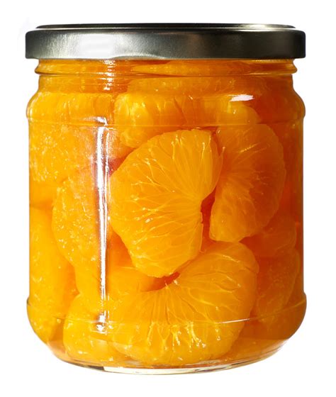 Canned Mandarin Oranges In Glass Jar Photograph By Donald Erickson