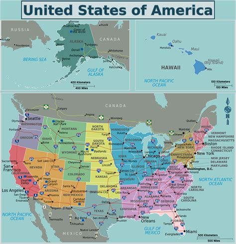 Large Regions Map Of The Usa Usa Maps Of The Usa Maps Collection