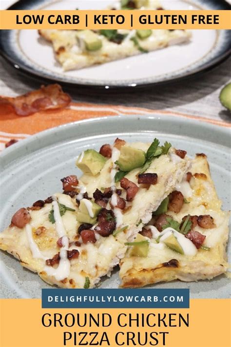 I get all of my grass fed beef and pasture raised chicken from butcher box. Low Carb Ground Chicken Pizza Crust | Delightfully Low Carb